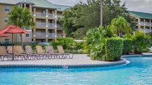 4 outdoor pools, pool cabanas (surcharge), pool umbrellas
