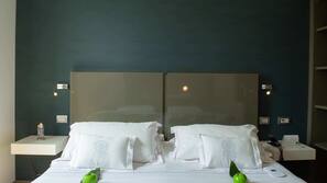 Frette Italian sheets, premium bedding, down duvets, pillow-top beds