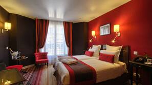 Premium bedding, free minibar, in-room safe, desk