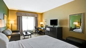 Pillowtop beds, desk, blackout drapes, soundproofing