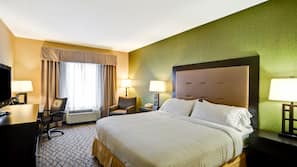 Pillowtop beds, desk, blackout drapes, soundproofing