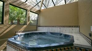 Indoor spa bath