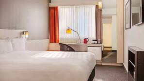 In-room safe, desk, iron/ironing board, free cribs/infant beds
