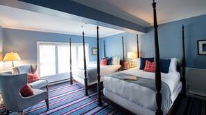 Premium bedding, down comforters, individually decorated