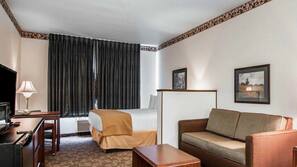 Premium bedding, blackout drapes, iron/ironing board, rollaway beds