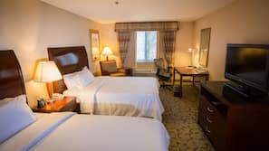 Hypo-allergenic bedding, down comforters, in-room safe, blackout drapes