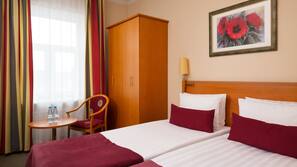 Desk, iron/ironing board, free cots/infant beds, free WiFi
