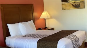 Pillow top beds, desk, iron/ironing board, free WiFi