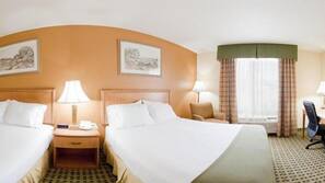 In-room safe, desk, laptop workspace, blackout drapes
