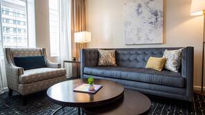In-room safe, desk, laptop workspace, blackout drapes