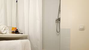 Shower, hair dryer