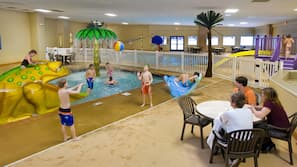 Indoor pool, seasonal outdoor pool