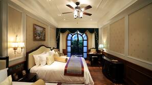 Premium bedding, memory foam beds, minibar, in-room safe