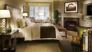 Premium bedding, down comforters, pillowtop beds, minibar