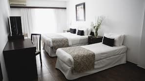 Pillow top beds, minibar, in-room safe, free cots/infant beds