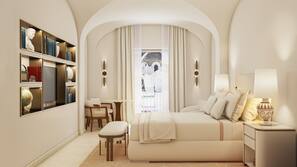 Biancheria da letto di alta qualità, minibar, una cassaforte in camera
