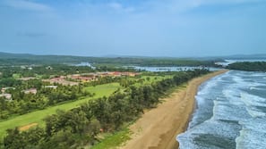 Private beach, beach massages