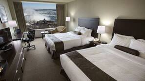 Desk, blackout curtains, iron/ironing board, free WiFi