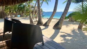 Private beach, free beach cabanas, sun loungers, beach towels