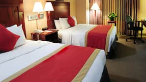 Desk, iron/ironing board, free WiFi, alarm clocks
