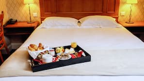 Premium bedding, memory foam beds, minibar, in-room safe