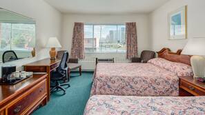 1 bedroom, desk, laptop workspace, iron/ironing board