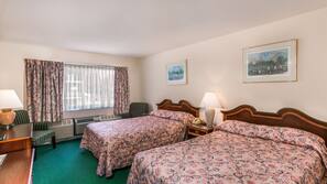 1 bedroom, desk, laptop workspace, iron/ironing board