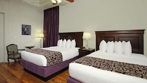 Premium bedding, pillow top beds, in-room safe, individually decorated