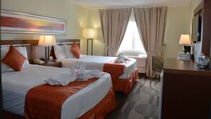 In-room safe, desk, blackout curtains, iron/ironing board