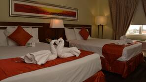 In-room safe, desk, blackout curtains, iron/ironing board