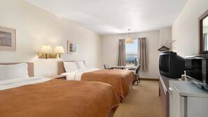 Desk, free WiFi, linens