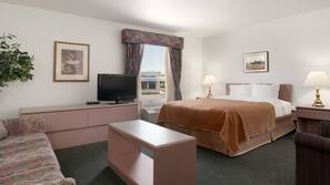Desk, free WiFi, linens