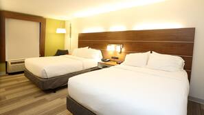 In-room safe, desk, laptop workspace, blackout drapes