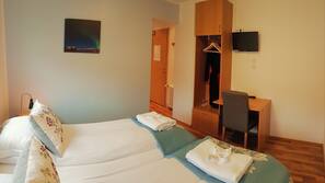 Desk, blackout drapes, free cribs/infant beds, free WiFi