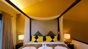Premium bedding, minibar, in-room safe, desk
