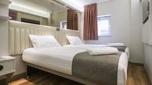 In-room safe, desk, laptop workspace, blackout curtains