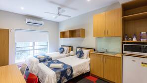 Individually furnished, desk, free WiFi, wheelchair access