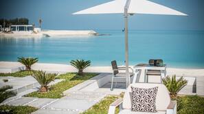 Private beach