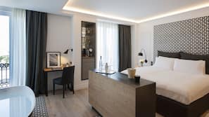 Premium bedding, minibar, in-room safe, soundproofing
