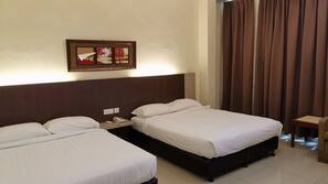1 bedroom, desk, blackout curtains, iron/ironing board