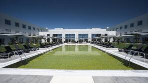 Indoor pool, outdoor pool