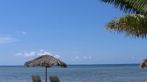 Private beach, free beach cabanas, sun-loungers, beach umbrellas