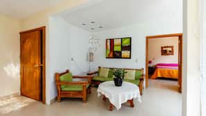 In-room safe, iron/ironing board, free cribs/infant beds, free WiFi