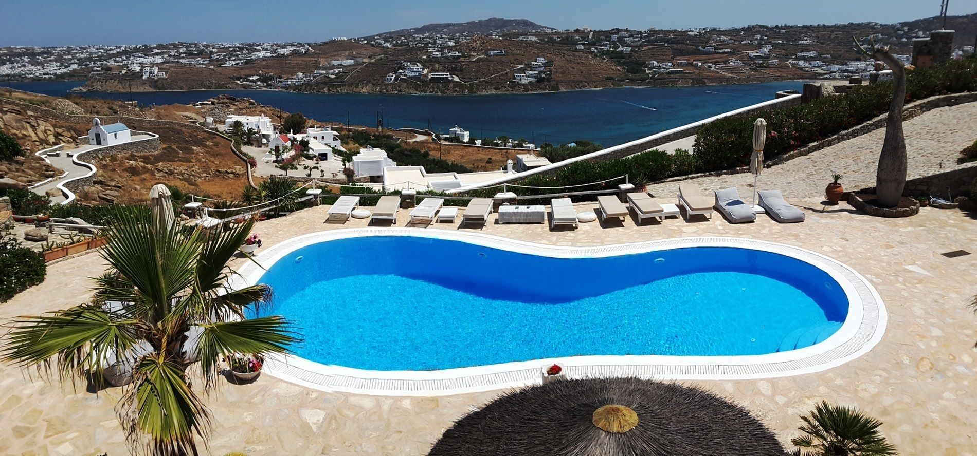 Navy Blue Suites in Ornos, Greece