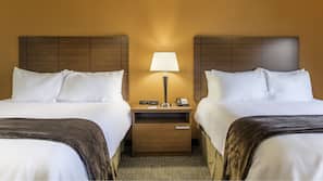 Premium bedding, iron/ironing board, free cribs/infant beds, free WiFi