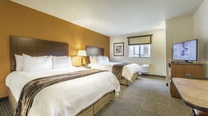 Premium bedding, iron/ironing board, free cribs/infant beds, free WiFi
