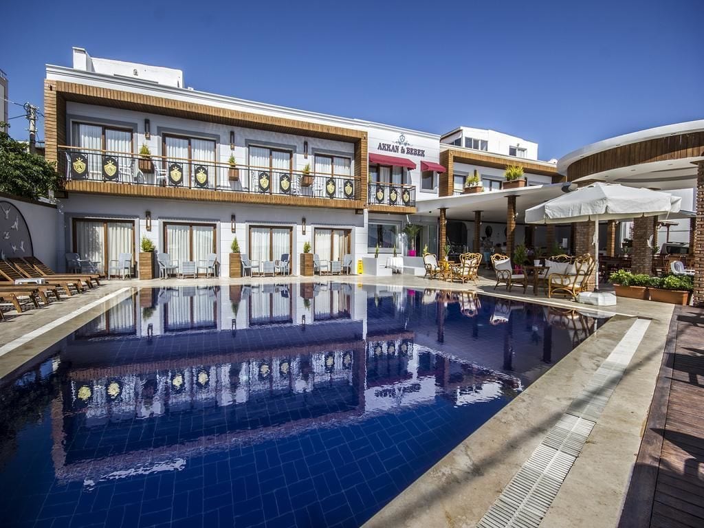 Akkan Beach Hotel in Bodrum City, Turkey