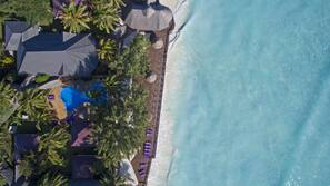 Private beach, beach towels, snorkelling, kayaking