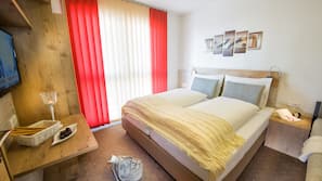 1 Schlafzimmer, hochwertige Bettwaren, Bügeleisen/Bügelbrett