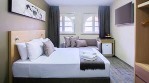 In-room safe, blackout curtains, cots/infant beds, free WiFi